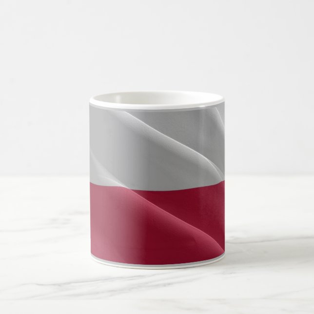 Poland - Polish Waving Flag - Coffee Mug (Center)