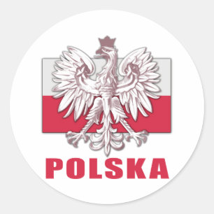 Poland Polska Coat of Arms Classic Round Sticker