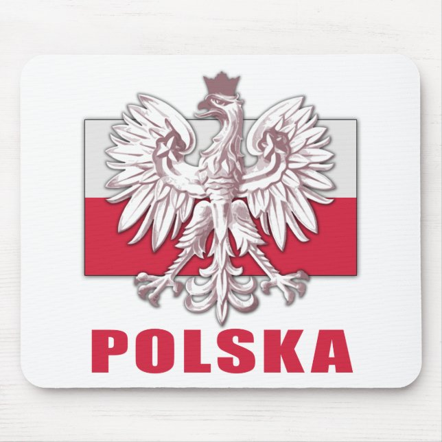 Poland Polska Coat of Arms Mouse Mat (Front)