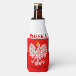 Poland Polska Polish Emblem Eagle  Bottle Cooler