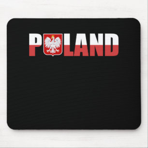 Poland Polska Polish Flag Souvenir Gift Love Mouse Mat