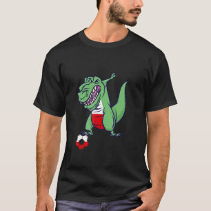 Poland Pride Dino Rex Ball Dance Polska Polish Soc T-Shirt