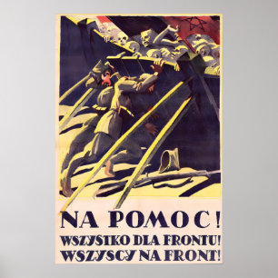 Poland Propaganda Polish-Soviet war 1920s Poster