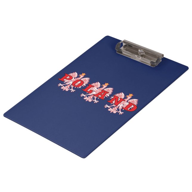Poland Red Eagles Clipboard (Angled)