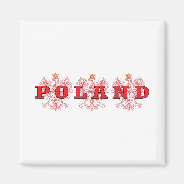 Poland Red Eagles Magnet (Front)