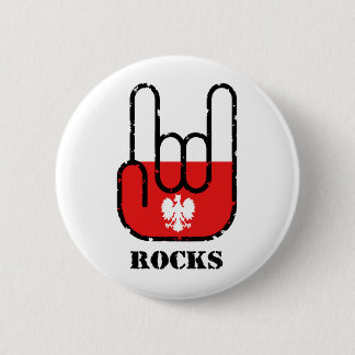 Poland Rocks 6 Cm Round Badge