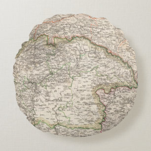 Poland, Slovakia Round Cushion