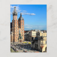Poland St Mary's Basilica Krakow Old Town
