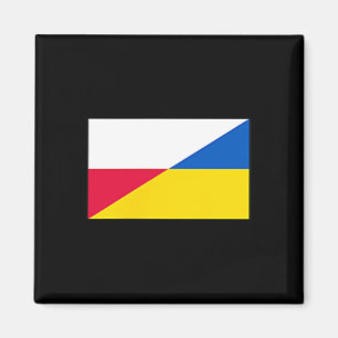 Poland Ukraine Flag Support Friendship Neighbor 1 Magnet