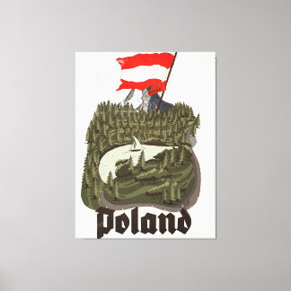 Poland Vintage Travel Poster Canvas Print
