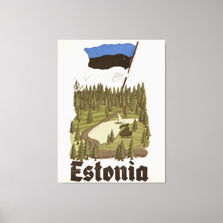 Poland Vintage Travel Poster Canvas Print