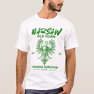 Poland : Warsaw old town phoenix survivor T-Shirt