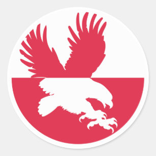 Poland White-tailed eagle Polish National Animal Classic Round Sticker
