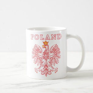 Poland With Red Polish Eagle Coffee Mug