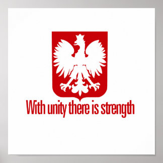 Poland-With unity Strength Poster