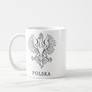 Poland's White Eagle Contemporary State Emblem Coffee Mug
