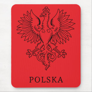 Poland's White Eagle Contemporary State Emblem  Mouse Mat
