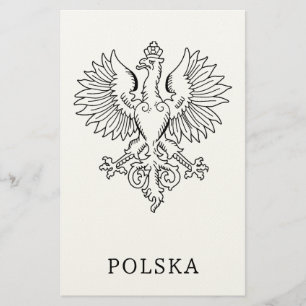 Poland's White Eagle Contemporary State Emblem  Stationery