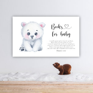 Polar baby bear - books for baby enclosure card