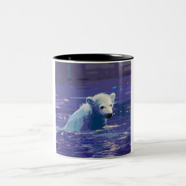 Polar Bear 2014-0905 Two-Tone Coffee Mug (Center)