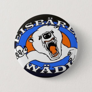 polar bear 6 cm round badge