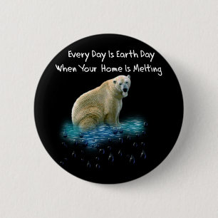 Polar Bear 6 Cm Round Badge