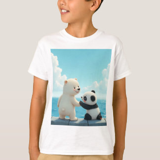 Polar Bear and Baby Panda T-Shirt
