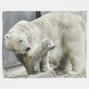 Polar Bear and Cub Blanket