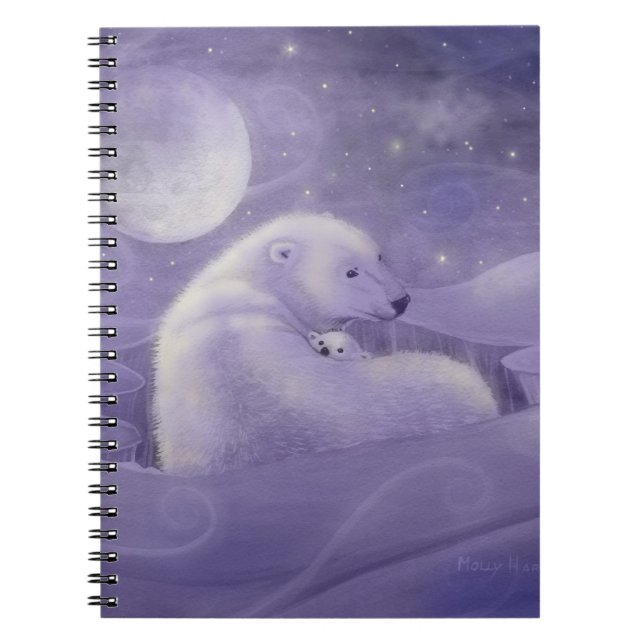 Polar Bear and Cub Winter Notebook (Front)