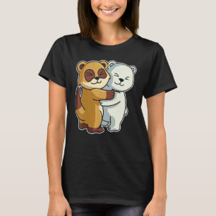 Polar Bear And Meerkat Cute Animals For Women Anim T-Shirt