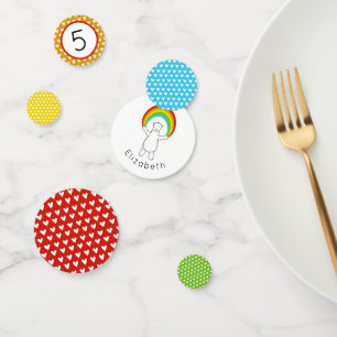 Polar Bear and Rainbow Table Confetti