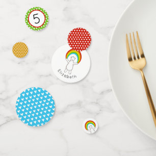 Polar Bear and Rainbow Table Confetti