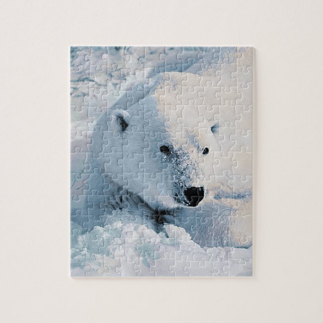 Polar Bear and Snow Jigsaw Puzzle (Vertical)