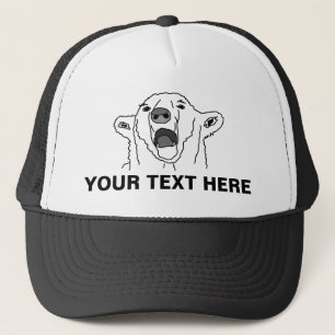 Polar Bear And Your Text Trucker Hat