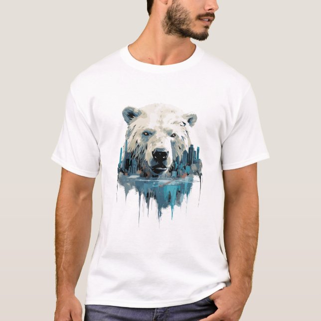 Polar Bear Animal Beauty Nature Wildlife Discovery T-Shirt (Front)