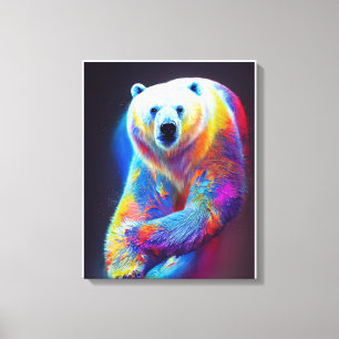 Polar Bear Animal Discovery Adventure Nature Canvas Print