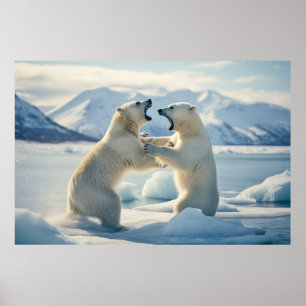 polar Bear Animal Nature Majestic Wild Poster