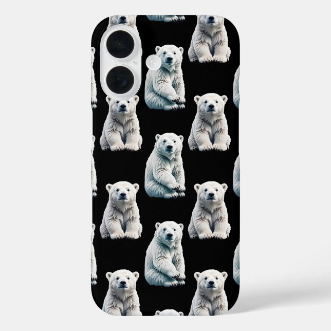 Polar Bear Animal Pattern Design  Case-Mate iPhone Case (Back)