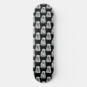 Polar Bear Animal Pattern Design Skateboard