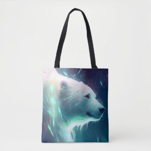 Polar Bear Animal Portrait Painting Wildlife Free Tote Bag