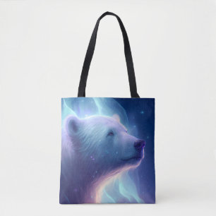 Polar Bear Animal Portrait Painting Wildlife Free Tote Bag