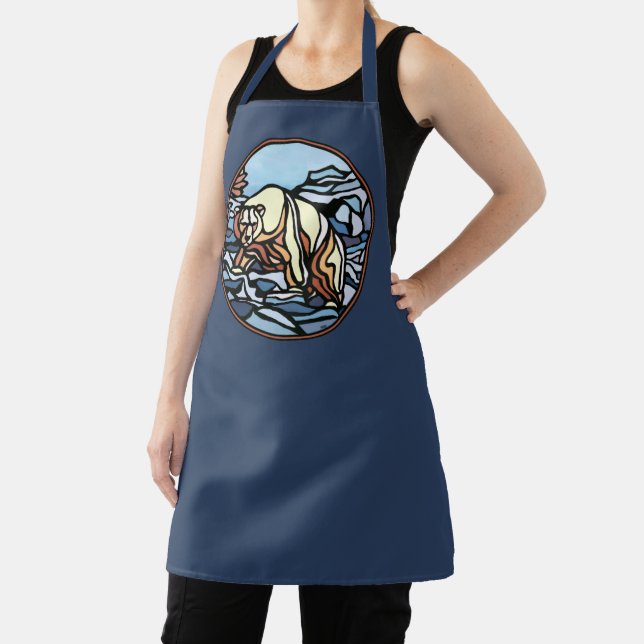 Polar Bear Aprons Tribal Bear Art Aprons & Gifts (Insitu)