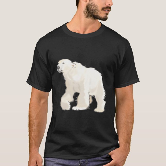 Polar Bear Arctic Animal Realistic T-Shirt (Front)