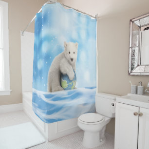 Polar Bear Arctic World Shower Curtain