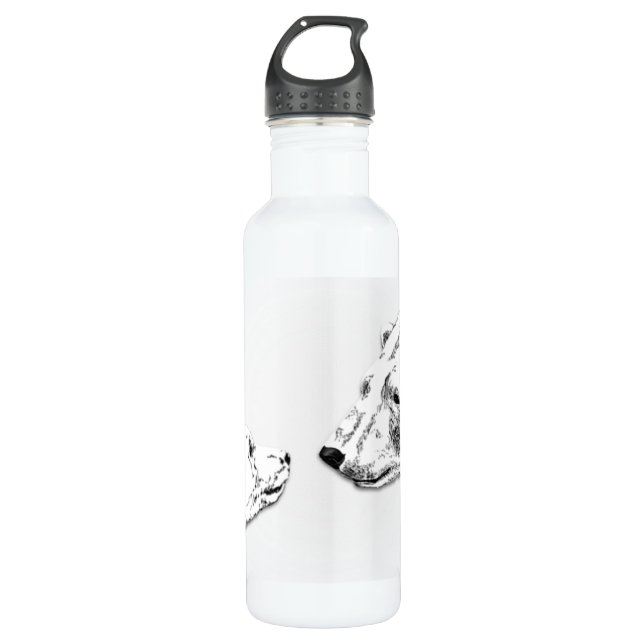 Polar Bear Art Bear Art 710 Ml Water Bottle (Front)