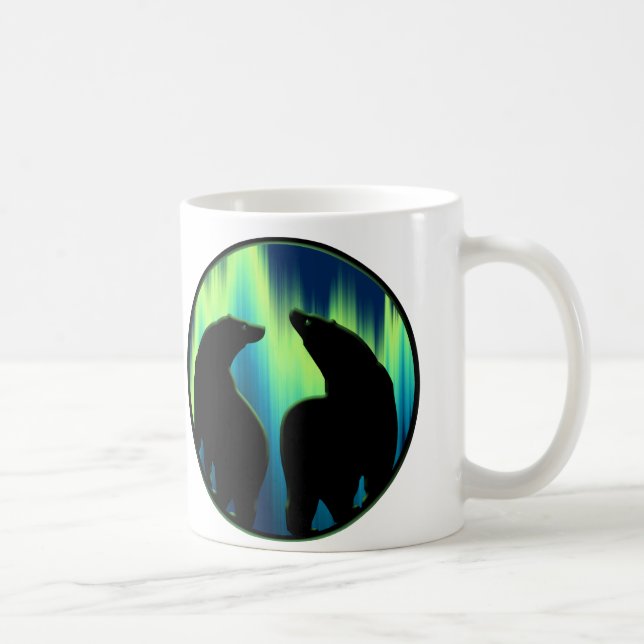Polar Bear Art Beer Mug First Nations Coffee Cup (Right)