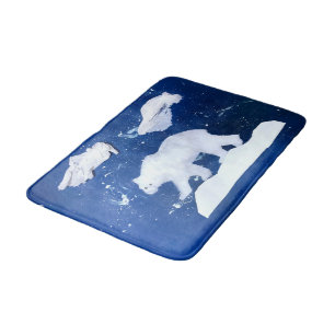 Polar Bear "Art by Kids" Bath Mat
