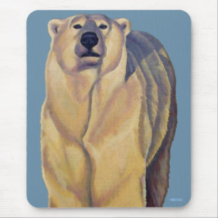 Polar Bear Art Mousepad Stylish Wildlife Mousepad