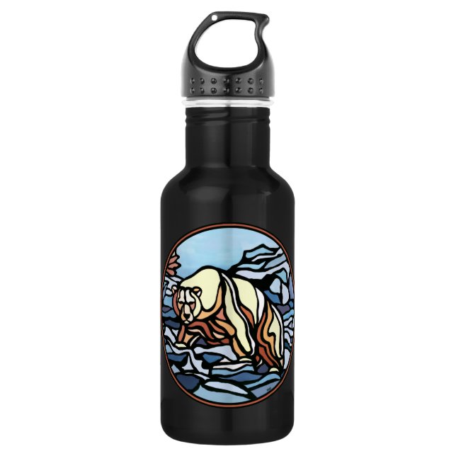 Polar Bear Art Native Bear Art 532 Ml Water Bottle (Front)