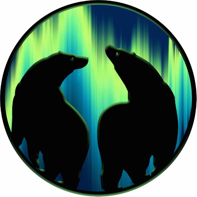 Polar Bear Art Ornament Bear Keepsake & Gifts Photo Sculpture Decoration (Front)